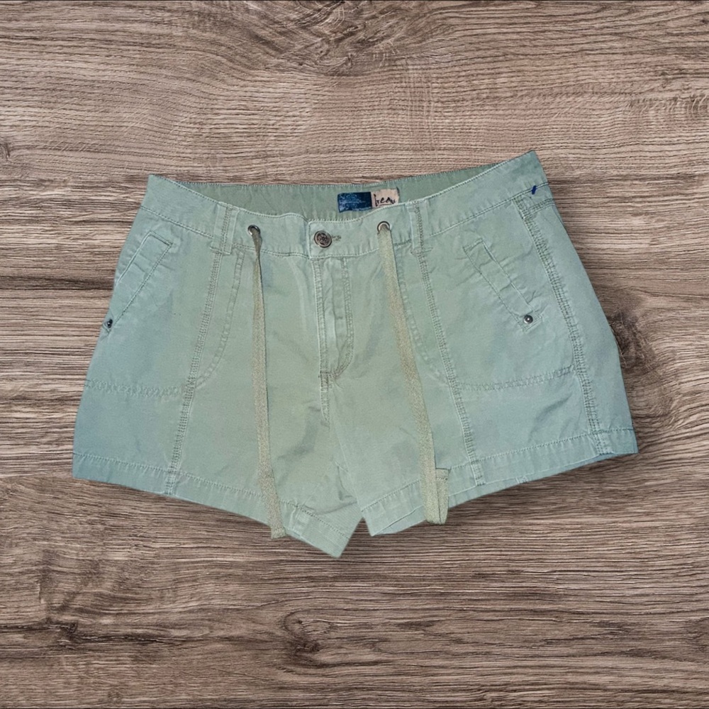 Beau Dawson Cargo Shorts Womens 14P Utility Outdoor Hiking Cotton Army Green